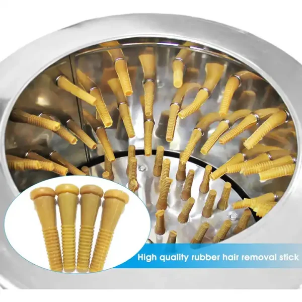 Heavy-Duty Commercial Poultry
  Plucker De-feathering machine (60 cm diameter) - Image 3