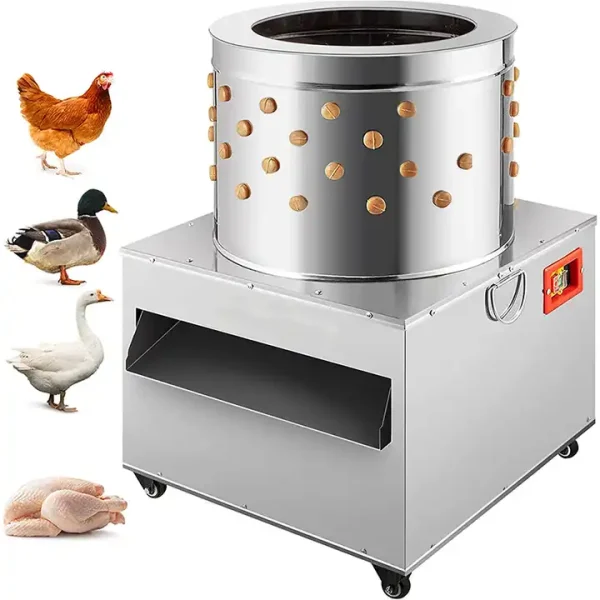 Heavy-Duty Commercial Poultry
  Plucker De-feathering machine (60 cm diameter)
