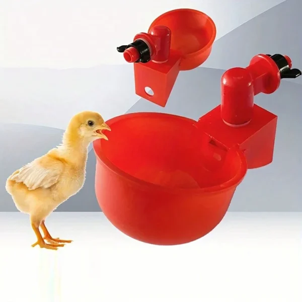 Gravity enabled automatic
  chicken drinker cups